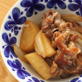 長いもと豚肉の照り焼き